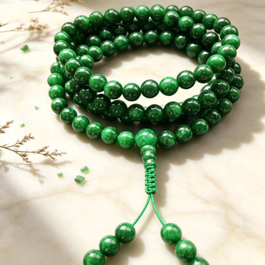 6mm 108 natürliche grüne Jade  – Yoga Health & Fitness Center Bewertung und Preis