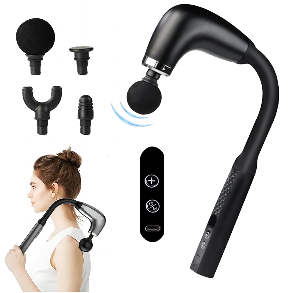 Vibration Massage Gun - Tragbare Faszienmassagepistole, elektrisches Percussionspistolen-Massagegerät, Körperentspannung mit