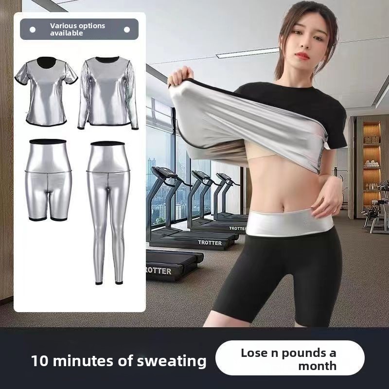 Yoga Fitness Health - 2026 Neues Sauna-Schwitzanzug-Set, Damen-Schwitz-Caprihose & Lange