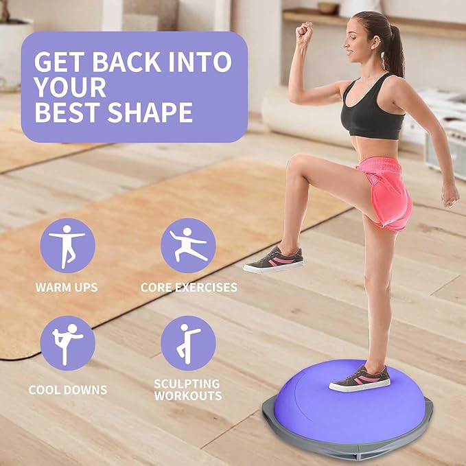 70cm Bosu-Balanceball, rutschf – Yoga Fitness Gym Bewertung und Preis