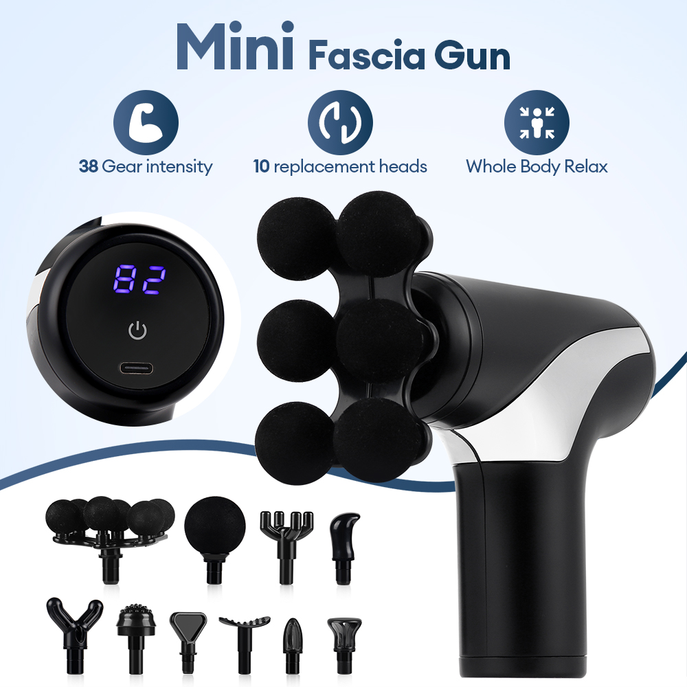 Tragbare Massagepistole mit 38 – Vibration Massage Gun Bewertung und Preis