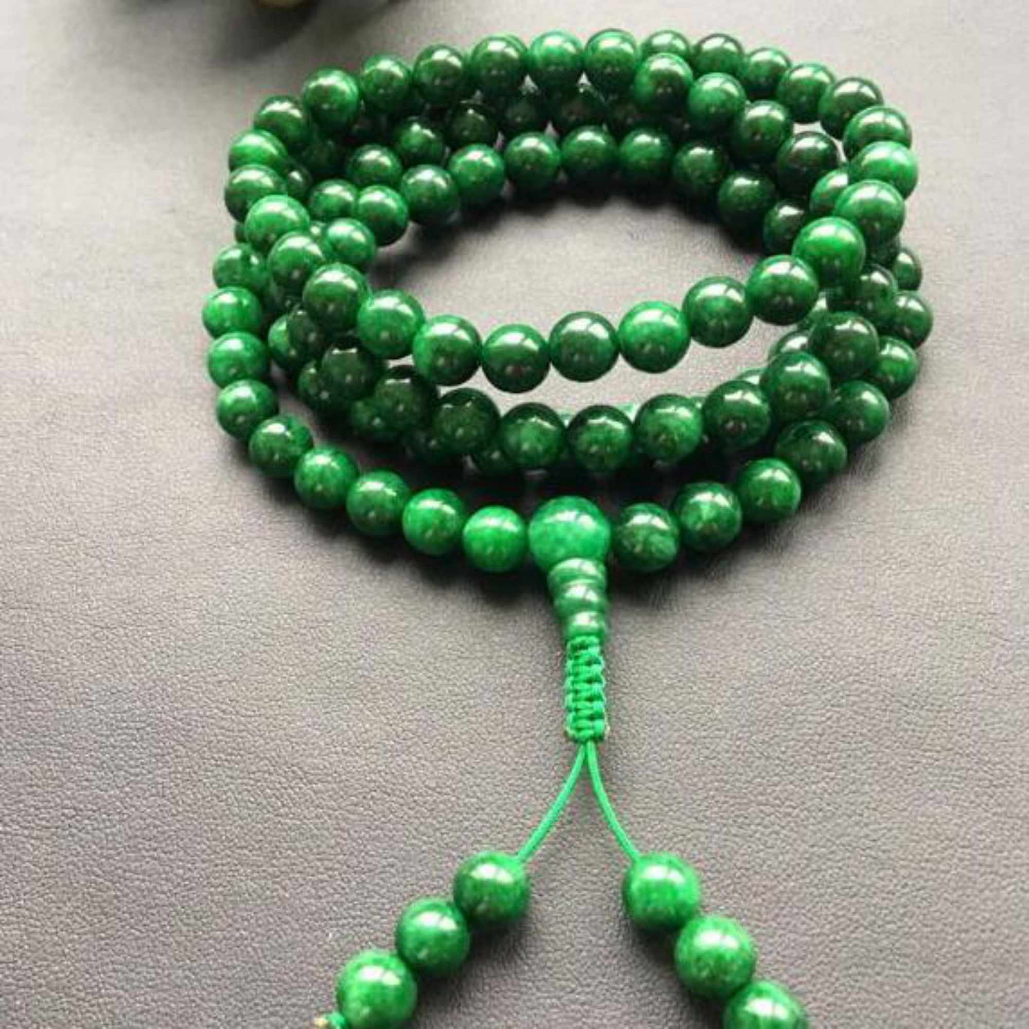 6mm 108 natürliche grüne Jade  – Yoga Health & Fitness Center Bewertung und Preis