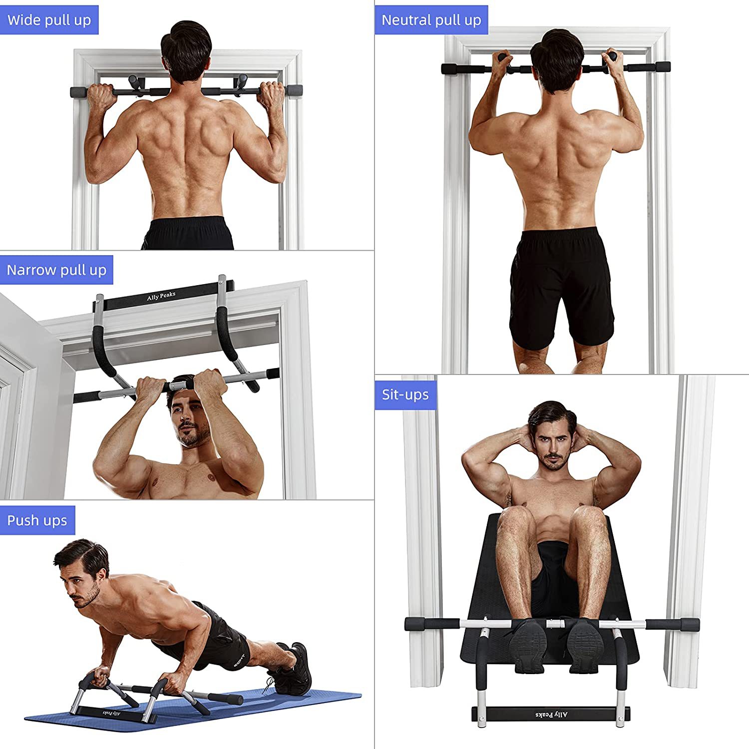 Indoor-Fitnessgeräte: Klimmzug – Pull Up Bar Doorframe Bewertung und Preis