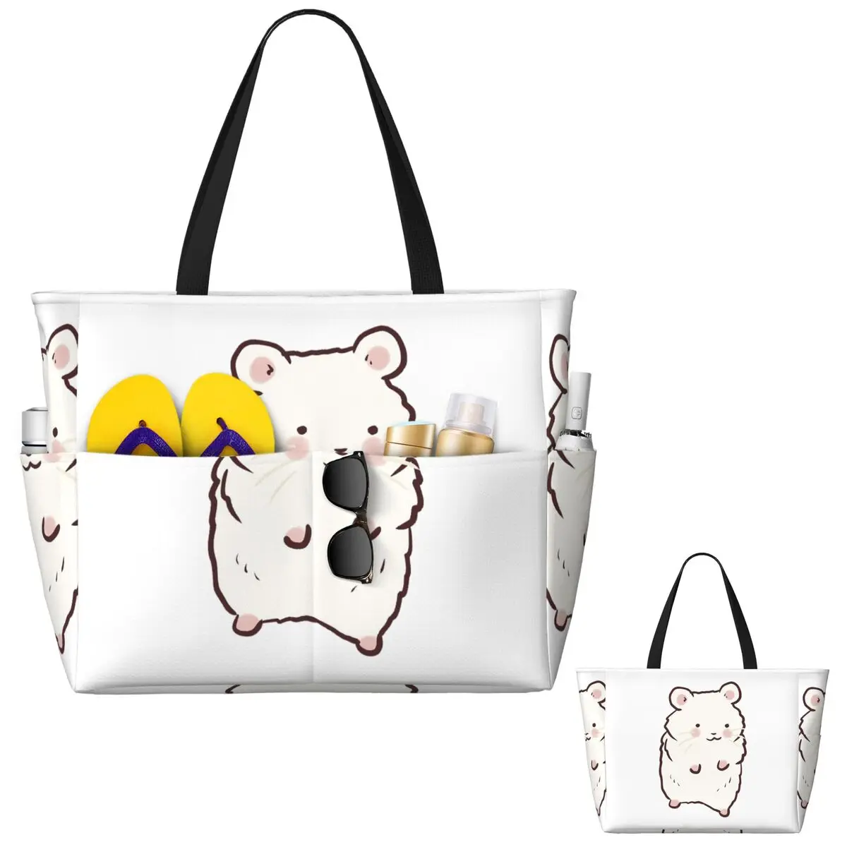 Strandtasche mit süßer Hamster – Yoga Fitness Drawing Bewertung und Preis