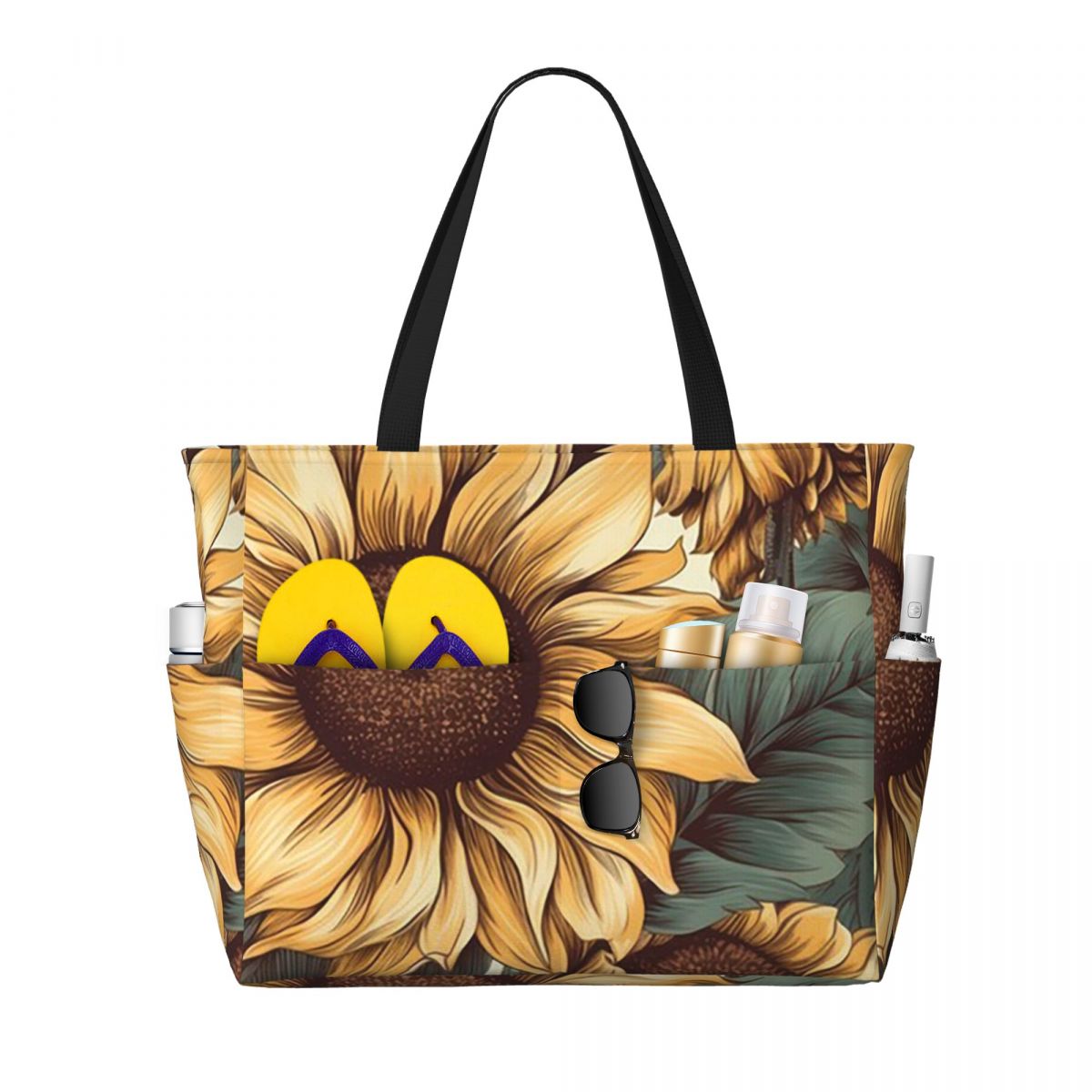 Goldener Sonnenblumencluster,  – Yoga Fitness Drawing Bewertung und Preis